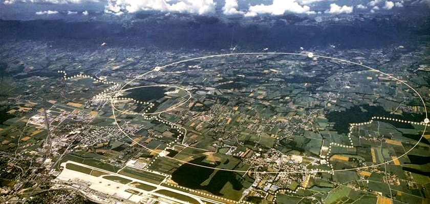 Imagen aérea de la ubicación del anillo Aerzen y el Big Bang