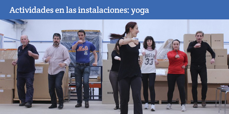 Yoga y 'chill out' de Aerzen Ibérica (en horas de trabajo): Yoga