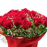 Despampanante ramo de rosas