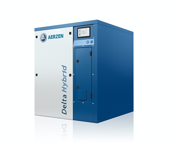 AERZEN Delta Hybrid La última generación de compresores de lóbulos rotativos AERZEN Delta Hybrid permite un ahorro de energía de hasta un 30 % en comparación con una soplante de desplazamiento positivo convencional